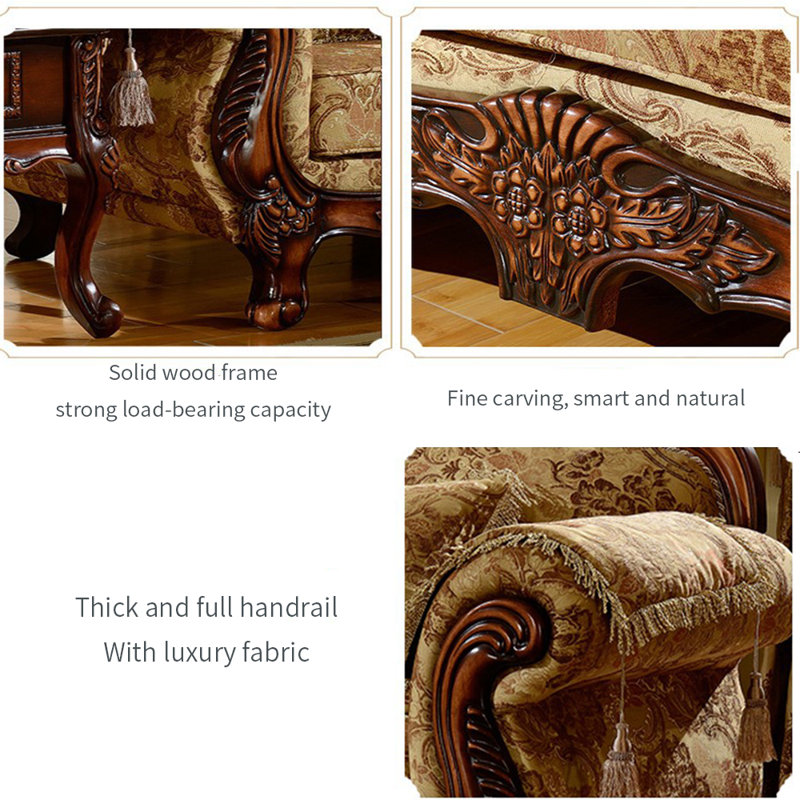 Romero Europeanstyle Living Room Carved Sofa. 92.5 Rolled Arm Wayfair